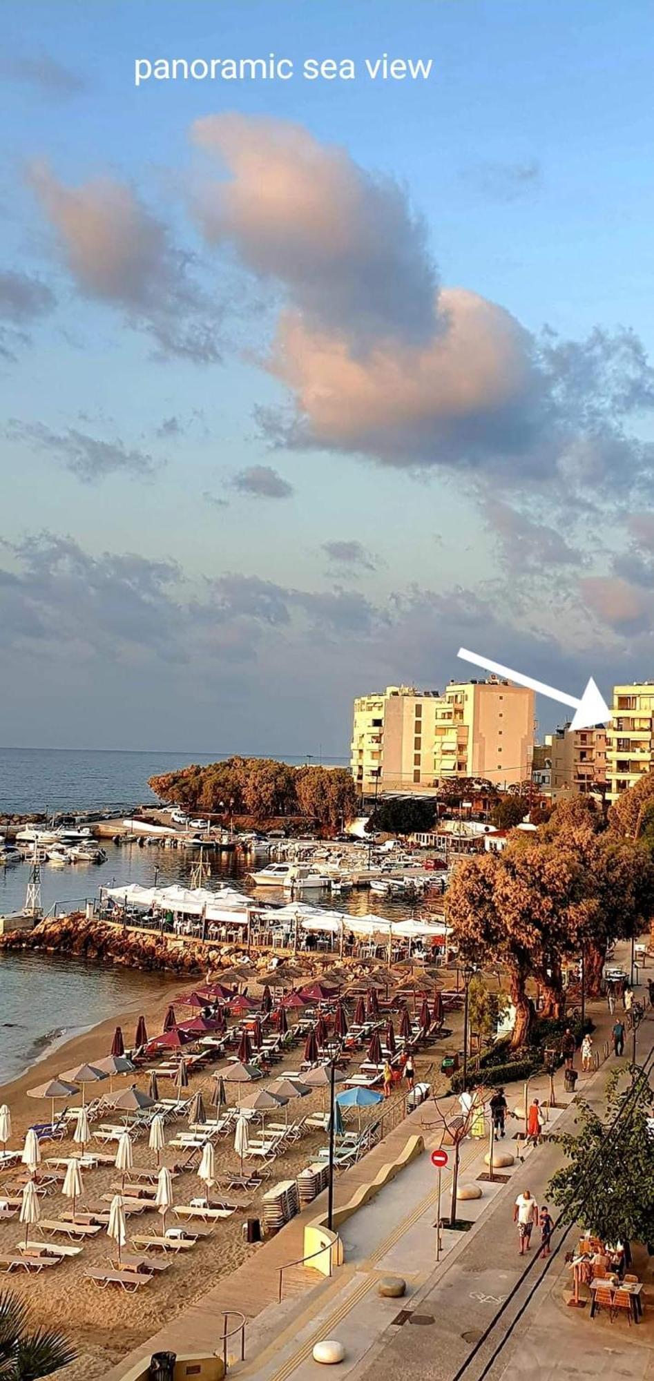 Ferienwohnung Panoramic Sea View Chania  Exterior foto