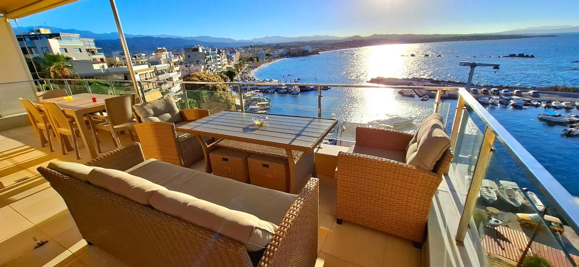 Ferienwohnung Panoramic Sea View Chania  Exterior foto