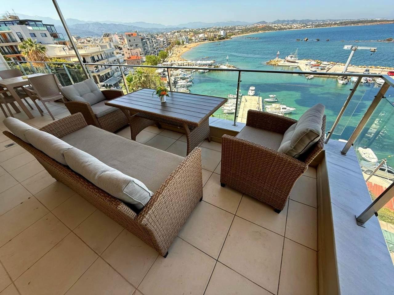 Ferienwohnung Panoramic Sea View Chania  Exterior foto